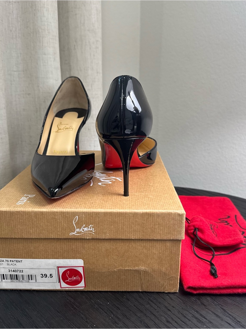 Christian Louboutin Iriza 70 Pumps Patent Black 39.5 - Picture 9 of 9